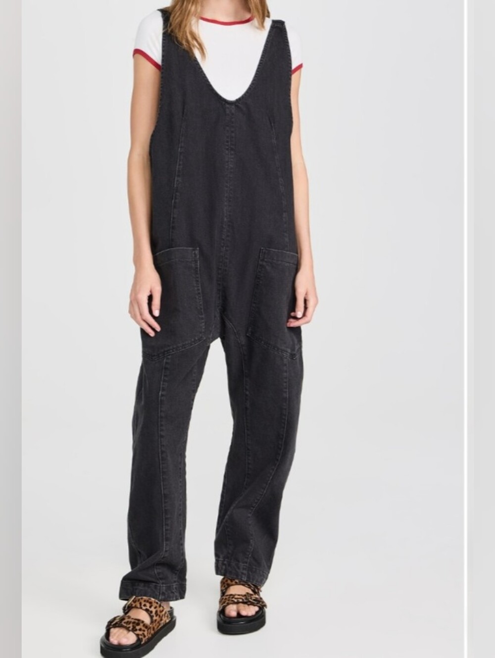 We The Free Black High Roller Jumpsuit Overalls XS